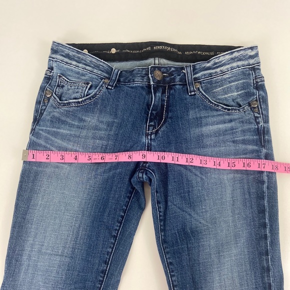 ReRock for Express Distressed Jeans Boot Size 8 - Picture 4 of 8